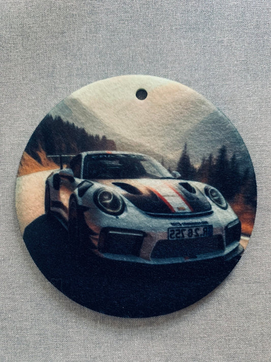 GT3 RS Fall Car Air Freshener - Van80pl8 - Front side